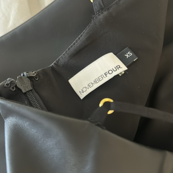 Thin, adjustable strap pleather top - NEVER WORN - Picture 3 of 3